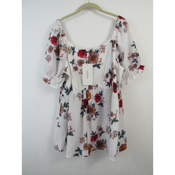 NWT Lot of 3 Shirt Blouses Size 14-16 Bloomchic Short Sleeve Floral Printed - Picture 2 of 9